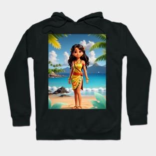 Hawaiian Girl Sticker #5 Hoodie